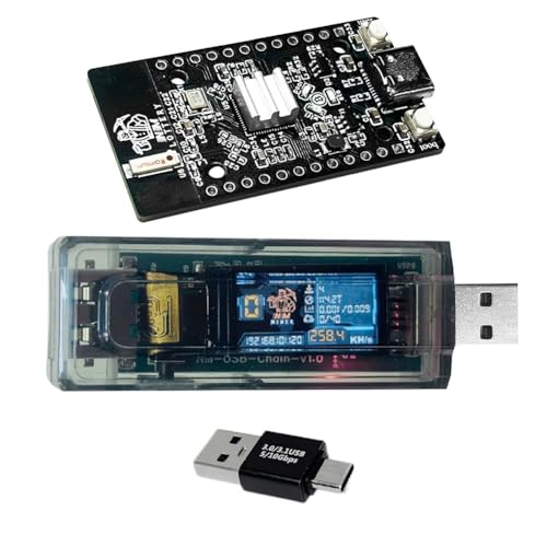Lckiioy NMMiner Miner 265kH/S+NerdMiner V2 308KH/S USB Chain Miner BTC Solo Lottery Miner Amperemeter USB-A Serie Form Chain von Lckiioy