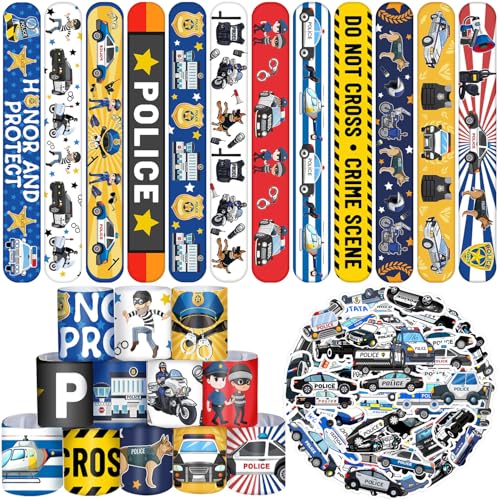 Lcnjscgo JCSHTZ-UK Polizei-Partygeschenke, 24 Stück, Polizei-Armbänder, 50 Stück, Polizeiautos, Aufkleber für Polizei, Party-Dekorationen, Kindergeschenke, Klassenzimmer, Belohnungen, Preise Lcnjscgo JCSHTZ-UK Polizei-Partygeschenke, 24 Stück, Polizei-Armbänder, 50 Stück, Polizeiautos, Aufkleber für Polizei, Party-Dekorationen, Kindergeschenke, Klassenzimmer, Belohnungen, Preise von Lcnjscgo