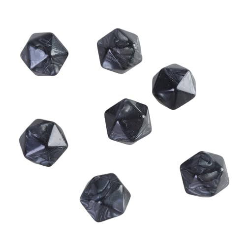 Ldabrye 20 Stück 20 Mm Acrylwürfel Mit Glatten Oberflächen Runde Rohlinge 20-seitige Würfel Leere Rohlinge Polyedrische Würfel Spiellehrmittel von Ldabrye