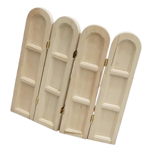 Handgefertigter Miniatur-Holzschirm, dekorative Trennwand für Puppenhäuser, Szenen und Badezimmer, 12,5 cm Raumteiler Handgefertigter Miniatur-Holzschirm, dekorative Trennwand für Puppenhäuser, Szenen und Badezimmer, 12,5 cm Raumteiler von Ldabrye