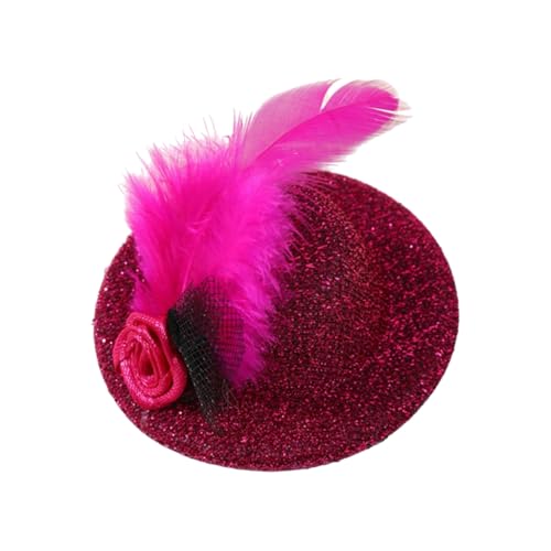 Kleiner Fascinator Hut Haarspange Mädchen viktorianische Motto-Party Kostüm Haarnadel Haarschmuck Modische Haarteile von Ldabrye