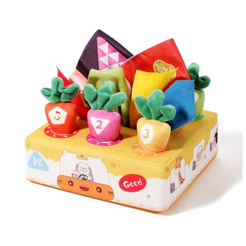 Ldabrye Baby Tissue Box Spielzeug Mit Strukturierten Stoffen 6-12 Monate Sensorisches Spielset Mit Pullable Karotten Und Zerbrechlichen Blättern Tränenresistentes Tissue Box Toy Ldabrye Baby Tissue Box Spielzeug Mit Strukturierten Stoffen 6-12 Monate Sensorisches Spielset Mit Pullable Karotten Und Zerbrechlichen Blättern Tränenresistentes Tissue Box Toy von Ldabrye