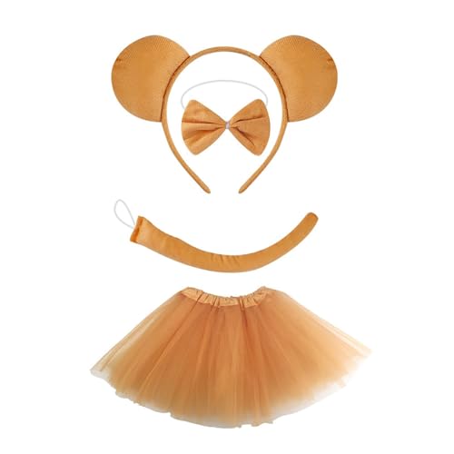 Ldabrye Bärenohr Hair Hoop Kostümzubehör Kopfbedeckung Make Up Dekorationen Plüsch Bären Haar Band Halloween Stirnband von Ldabrye