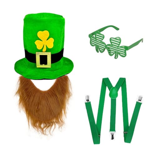 Ldabrye Bequeme Party Essential Irish Und Bart Mit Gürtel Und Brille Handgefertigtes Accessoire Für Themenpartys von Ldabrye