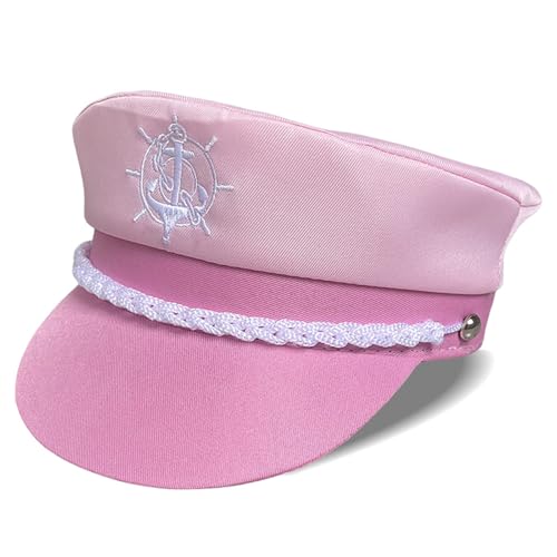 Ldabrye Besticktes Kapitänsmützenkostüm für Mädchen, Matrosen-Kostüm, für Maskeraden, Party, Billycock-Stickerei, Hut von Ldabrye