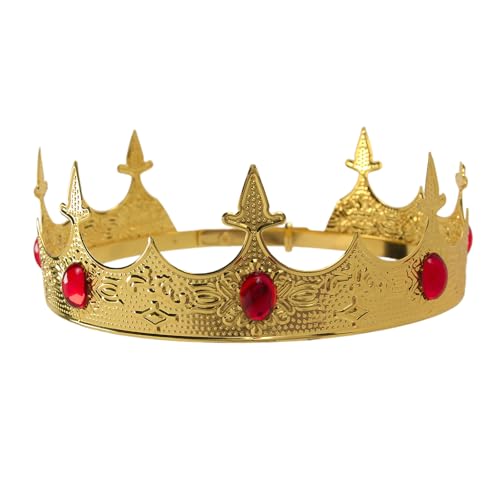 Ldabrye Dekorationen Kronen König Abschlussball Party Kopfschmuck Halloween Rollenspiel Kopfbedeckung Kostüm Haarschmuck von Ldabrye