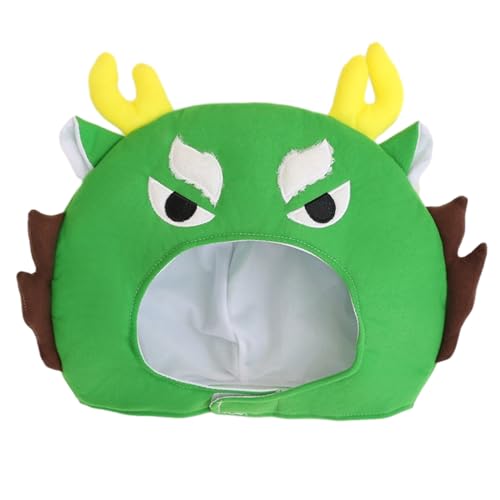 Ldabrye Dragon Festive Hat Headgrear Spaß Neujahr Kostümzubehör Party Foto Requisiten Cosplay Masquerade Kostüm von Ldabrye