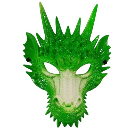 Dragon Für Kinder Erwachsene Festival Party Halloween Cosplay's Head Halloween Kostüm Atmungsaktiv von Ldabrye