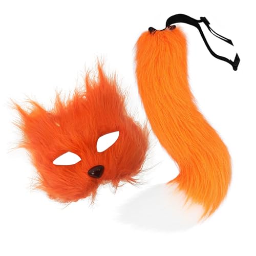 Ldabrye Foxes Kostüm Füchse Maske Katzen Halbe Gesichtsmaske Tail Animal Fancy Kostüme Kits Accessoires Für Halloween Cosplay Requisiten Cosplay Kostüm Ldabrye Foxes Kostüm Füchse Maske Katzen Halbe Gesichtsmaske Tail Animal Fancy Kostüme Kits Accessoires Für Halloween Cosplay Requisiten Cosplay Kostüm von Ldabrye