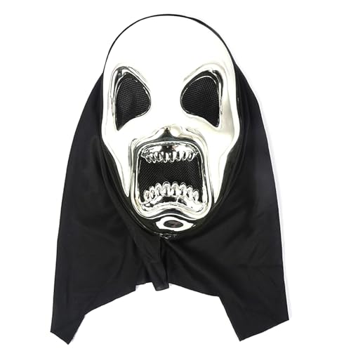 Ldabrye Ganzkopf-Totenkopf-Kopfbedeckung, gruseliger Totenkopf, Kopfbedeckung, Halloween, Cosplay, Kostüm für Erwachsene, Halloween, Maskerade, Cosplay-Party von Ldabrye