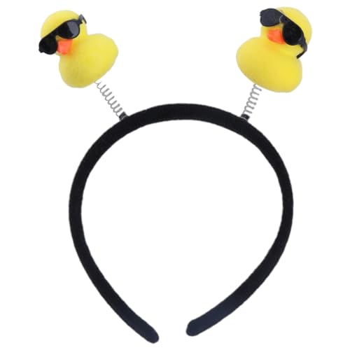 Ldabrye Haarreif mit kleiner gelber Ente, Cartoon-Tier-Haarband für Damen und Kinder, Bühnenauftritte, Kopfbedeckung, Ornament Ldabrye Haarreif mit kleiner gelber Ente, Cartoon-Tier-Haarband für Damen und Kinder, Bühnenauftritte, Kopfbedeckung, Ornament von Ldabrye