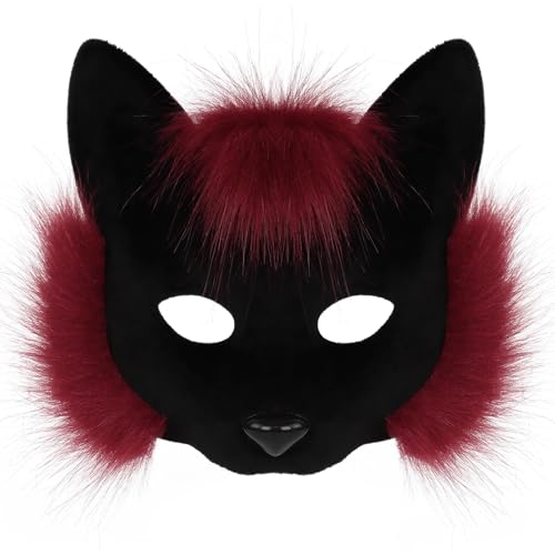 Ldabrye Halbgesichtsfüchse Maske Kunststoff Leicht Bequemes Cosplay Kostüm Accessoire Für Halloween Party Leichtes Kunststoffmaske Ldabrye Halbgesichtsfüchse Maske Kunststoff Leicht Bequemes Cosplay Kostüm Accessoire Für Halloween Party Leichtes Kunststoffmaske von Ldabrye