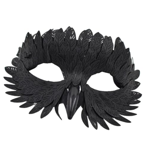 Ldabrye Halloween-Rollenspiel, Vogelschnabel, gefiedert, halbes Gesicht, Karneval, Maskerade, Party, Maskerade, Rollenspiel, halbes Gesicht, Halloween Ldabrye Halloween-Rollenspiel, Vogelschnabel, gefiedert, halbes Gesicht, Karneval, Maskerade, Party, Maskerade, Rollenspiel, halbes Gesicht, Halloween von Ldabrye