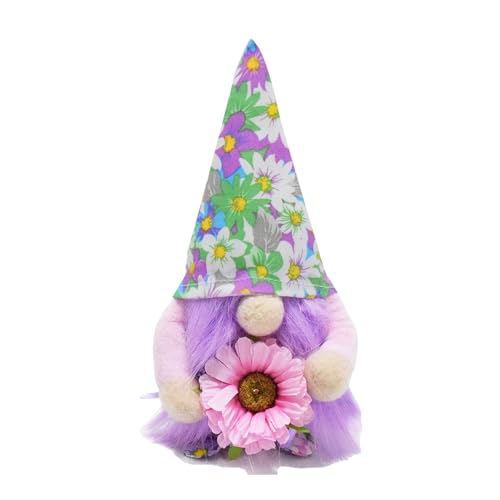 Ldabrye Handwerksurlaubs Gnomes Dolls Featurings Frühlingsblumen Für Partys Und Saisonale Dekorationen Holiday Homes Display von Ldabrye
