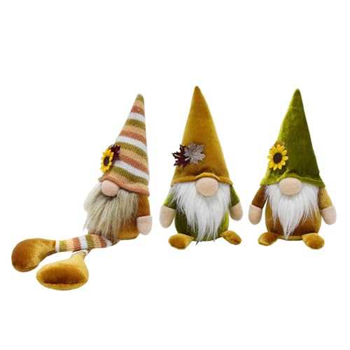 Ldabrye Herbst-Zwerge, 3 Stück, gefüllte Plüsch-Zwerge, handgefertigt, schwedische Zwerge, Tisch-Zwerge, Dekoration, Geschenke Ldabrye Herbst-Zwerge, 3 Stück, gefüllte Plüsch-Zwerge, handgefertigt, schwedische Zwerge, Tisch-Zwerge, Dekoration, Geschenke von Ldabrye