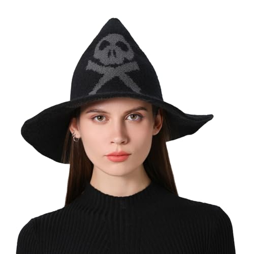 Ldabrye Hexenhut Halloween Party Wizard Festival Kostüm Kleid Breit Grenzhut Für Stilvolle Party Look von Ldabrye