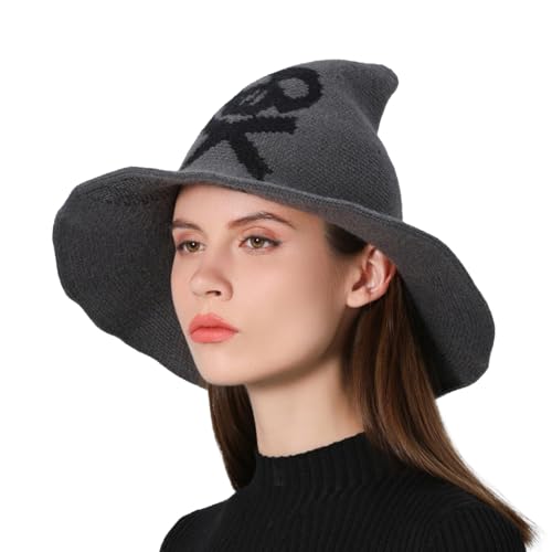 Ldabrye Hexenhut Halloween Party Wizard Festival Kostüm Kleid Breit Grenzhut Für Stilvolle Party Look von Ldabrye
