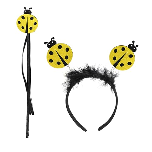 Ldabrye Lady Kostümzubehör Brille Stirnband Magics Wand Halloween Kostüm Erwachsene Kinder Lady Kostüme von Ldabrye