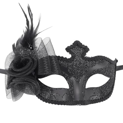 Ldabrye Mardi Gras Maske Gefiederte Maskerade Halbgesicht Halloween Kostüm Venezianer Für Party Carnivals Mardi Gras Masquerade Halbgesicht Halloween Feather Ldabrye Mardi Gras Maske Gefiederte Maskerade Halbgesicht Halloween Kostüm Venezianer Für Party Carnivals Mardi Gras Masquerade Halbgesicht Halloween Feather von Ldabrye