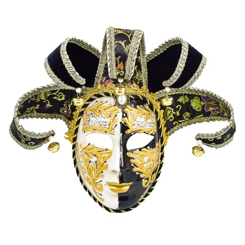 Ldabrye Mardi Gras Maskerade Jesters Venezianer Carnivals Halloween Kostüm Für Männer Und Frauen Venezianer Masquerade Mardi Gras Halloween Party von Ldabrye