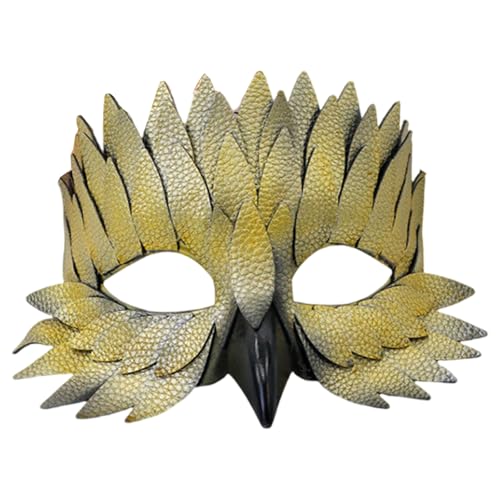 Ldabrye Maske mit Eulen-Schnabel, gefiedert, halbes Gesicht, Maske, Halloween, Karneval, Cosplay, Party, Halbgesicht, Tier Ldabrye Maske mit Eulen-Schnabel, gefiedert, halbes Gesicht, Maske, Halloween, Karneval, Cosplay, Party, Halbgesicht, Tier von Ldabrye
