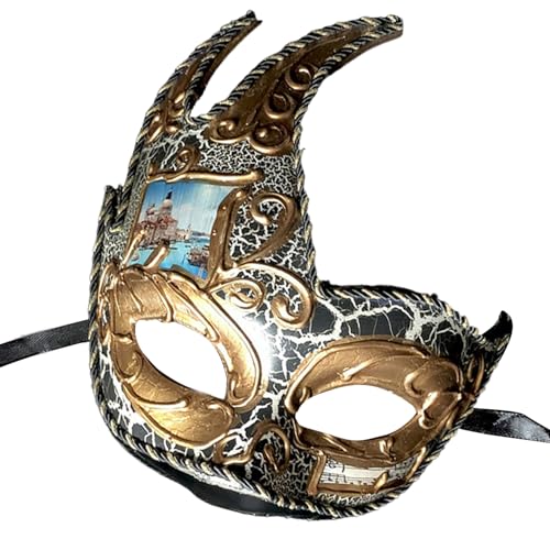 Ldabrye Maskerade-Augenmaske für Damen und Herren, Maskerade, halbe Gesichtsabdeckung, Kostüm-Zubehör für Karneval, Abschlussball, Halloween, Augenmaske, Party-Gesicht Ldabrye Maskerade-Augenmaske für Damen und Herren, Maskerade, halbe Gesichtsabdeckung, Kostüm-Zubehör für Karneval, Abschlussball, Halloween, Augenmaske, Party-Gesicht von Ldabrye