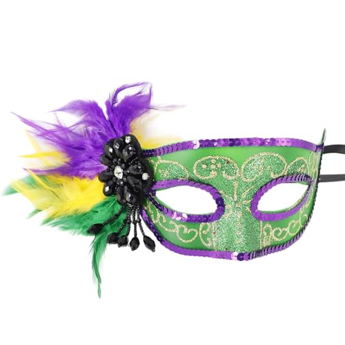 Ldabrye Masquerade Maske Halbgesicht Gefiederter Party Venezianer Halloween Mardi Gras Mardi Gras Masquerade Halloween Feather Halbgesicht Ldabrye Masquerade Maske Halbgesicht Gefiederter Party Venezianer Halloween Mardi Gras Mardi Gras Masquerade Halloween Feather Halbgesicht von Ldabrye
