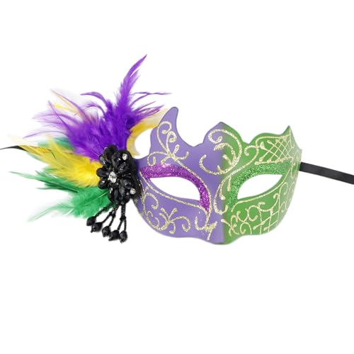 Ldabrye Masquerade Maske Halbgesicht Gefiederter Party Venezianer Halloween Mardi Gras Mardi Gras Masquerade Halloween Feather Halbgesicht Ldabrye Masquerade Maske Halbgesicht Gefiederter Party Venezianer Halloween Mardi Gras Mardi Gras Masquerade Halloween Feather Halbgesicht von Ldabrye