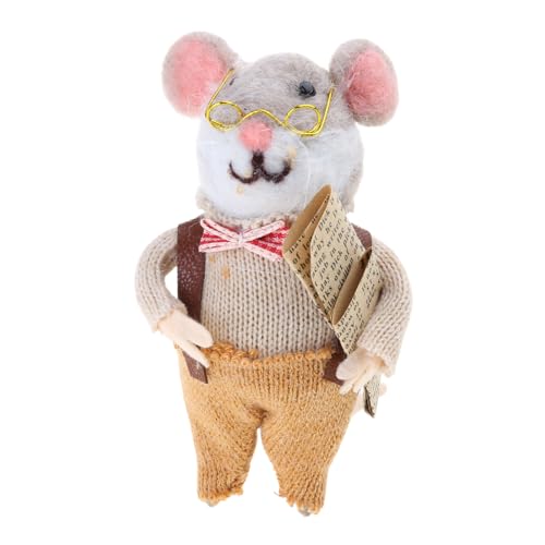 Ldabrye Nadelfilz Modell Weihnachten Cartoon Wolle gefilzt Mäuse Miniaturfigur Puppen für Wohnkultur oder Mottoparty Ldabrye Nadelfilz Modell Weihnachten Cartoon Wolle gefilzt Mäuse Miniaturfigur Puppen für Wohnkultur oder Mottoparty von Ldabrye