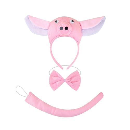 Ldabrye Piggy Tail Kostüm Mit Stirnbandhandschuhrock Und Bowtie Halloween Für Kid Boy Girl Halloween Cosplay Kinder Geburtstag von Ldabrye