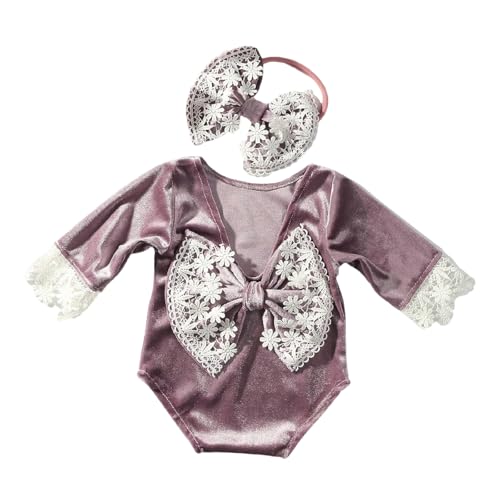 Ldabrye Säuglingsfotografie Outfit Spitze Jumpsuit Haarband Set Photostudio Requisiten Baby Foto Outfit Neugeborene Duschgeschenke Ldabrye Säuglingsfotografie Outfit Spitze Jumpsuit Haarband Set Photostudio Requisiten Baby Foto Outfit Neugeborene Duschgeschenke von Ldabrye