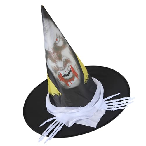 Ldabrye Schädelkopf Witch Caps Für Erwachsene Wizard Halloween Party Kopfbedeckung Cloche Urlaub Kopfwege Rollenspiele Bühne Ldabrye Schädelkopf Witch Caps Für Erwachsene Wizard Halloween Party Kopfbedeckung Cloche Urlaub Kopfwege Rollenspiele Bühne von Ldabrye