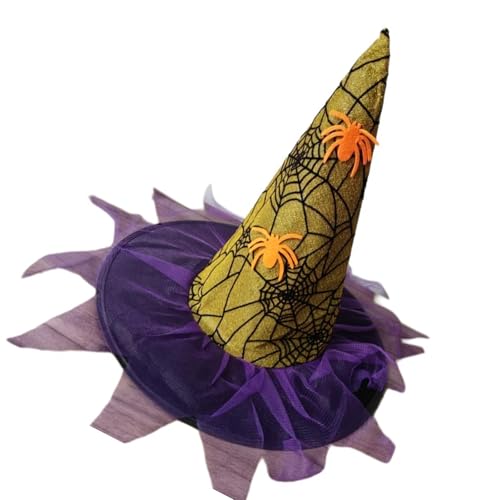 Ldabrye Schädelkopf Witch Caps Für Erwachsene Wizard Halloween Party Kopfbedeckung Cloche Urlaub Kopfwege Rollenspiele Bühne von Ldabrye