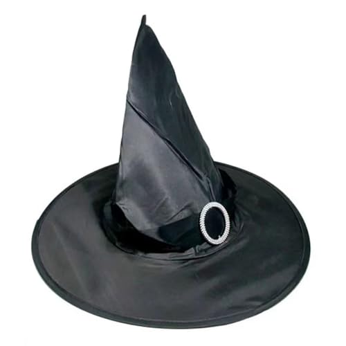 Ldabrye Schöner Hexenhut Schwarzer Halloween Unisex Persönlichkeit Hexen Atmungsaktiven Für Halloween Feierlichkeiten von Ldabrye