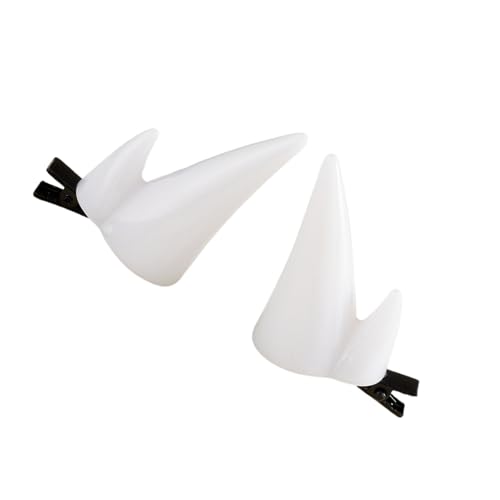 Ldabrye Stilvoller Teufelshorn-Kopfschmuck aus Kunstharz, sicherer Seitenclip für Cosplay, Kostüm, Maskeraden, Partys, Versammlungen, Verkleidungen, Party-Haar-Accessoire von Ldabrye