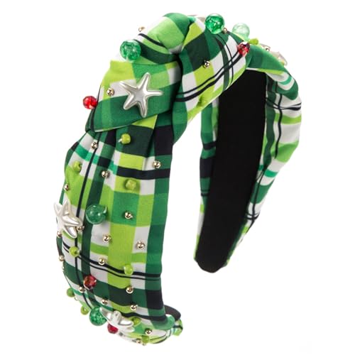 Ldabrye Stpatricks Knot Hair Hoop Für Irish National Day Celebration Süßes Glas Zauber Stirnband Themen Party Festival Kopfbedeckungen von Ldabrye