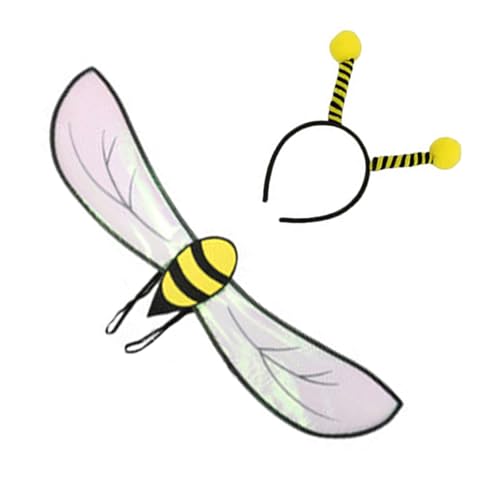 Ldabrye Tierflügel-Halloween-Kostüm-Zubehör, Tier-Rollenspiel-Flügel-Stirnband für Damen, Kinder, Halloween, Maskerade, Fotografie, Rollenspiel-Zubehör von Ldabrye