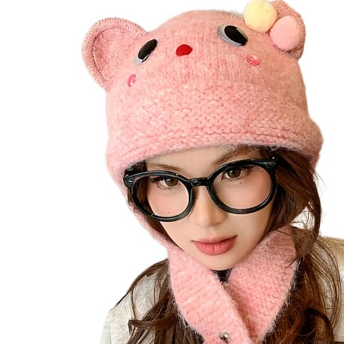 Ldabrye Übergroßer Bärenhut Mit Ohr Mit Festfarb Ski Pelzhut Cartoon Foto Requisiten Freien Head Wrap Für Halloween von Ldabrye
