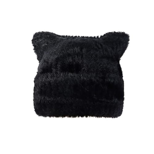 Ldabrye Übergroßer Kätzchenhut Mit Ohr Mit Festfarbhut Pelziger Cartoon Foto Requisiten Outdoor Head Wrap Für Halloween von Ldabrye