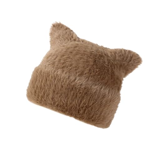 Ldabrye Übergroßer Kätzchenhut Mit Ohr Mit Festfarbhut Pelziger Cartoon Foto Requisiten Outdoor Head Wrap Für Halloween von Ldabrye