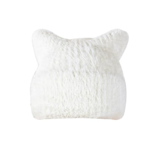 Ldabrye Übergroßer Kätzchenhut Mit Ohr Mit Festfarbhut Pelziger Cartoon Foto Requisiten Outdoor Head Wrap Für Halloween von Ldabrye