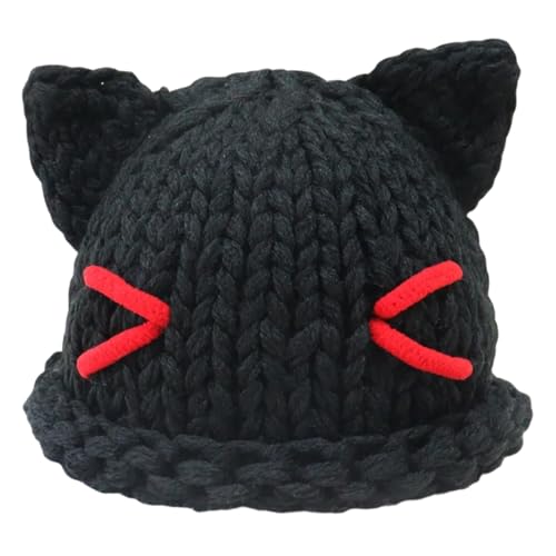 Ldabrye Übergroßer Kätzchenhut mit Ohren, einfarbig, Kinderhut, pelzig, Cartoon, Foto-Requisiten, Outdoor-Kopf-Wickelmütze für Halloween Ldabrye Übergroßer Kätzchenhut mit Ohren, einfarbig, Kinderhut, pelzig, Cartoon, Foto-Requisiten, Outdoor-Kopf-Wickelmütze für Halloween von Ldabrye