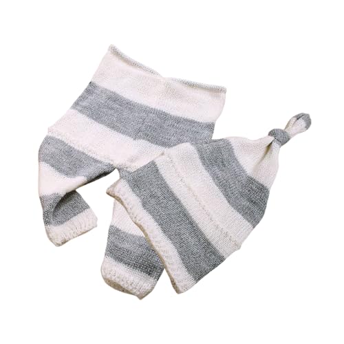 Ldabrye Unisex Neugeborenes Fotografiekostüm Einschließlich Gestreiften Overalls Und Geknotete Huthose Mit 0 Bis 1 M Ldabrye Unisex Neugeborenes Fotografiekostüm Einschließlich Gestreiften Overalls Und Geknotete Huthose Mit 0 Bis 1 M von Ldabrye
