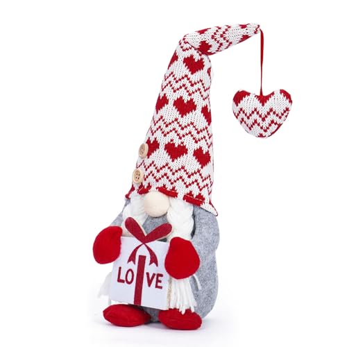Ldabrye Valentinstagsdekoration, Plüsch-Herz-Puppe, Tischdekoration, Valentinstag, Hochzeit von Ldabrye