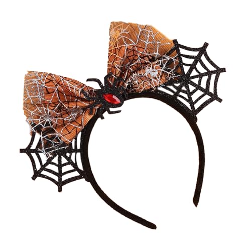 Ldabrye Vielseitiges Halloween-Accessoire, Spinnen-Ohr-geformtes Stirnband mit Schleifen, Cosplay-Haardekoration, einzigartige Kopfbedeckung von Ldabrye