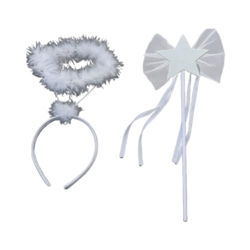Ldabrye Zauberstab-Haarband-Set für Fotostudio, Halloween, auffällige Requisiten für Halloween, Cosplay, Party, Alltag, Kopfbedeckung Ldabrye Zauberstab-Haarband-Set für Fotostudio, Halloween, auffällige Requisiten für Halloween, Cosplay, Party, Alltag, Kopfbedeckung von Ldabrye