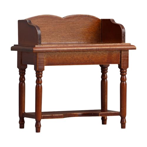 Moderner Miniatur Schreibtisch Für 1:12 Dollhouses Study Setup Mit Funktionalen Speicherkompartimenten Dollhouses Display Desk Mit Speicher von Ldabrye