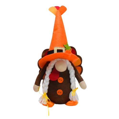 Thanksgiving Truthahn Gesichtsloser Elegant Stehende Zwerge Spielzeug Ausgestopft Lustige Fensterdekoration Partyzubehör von Ldabrye