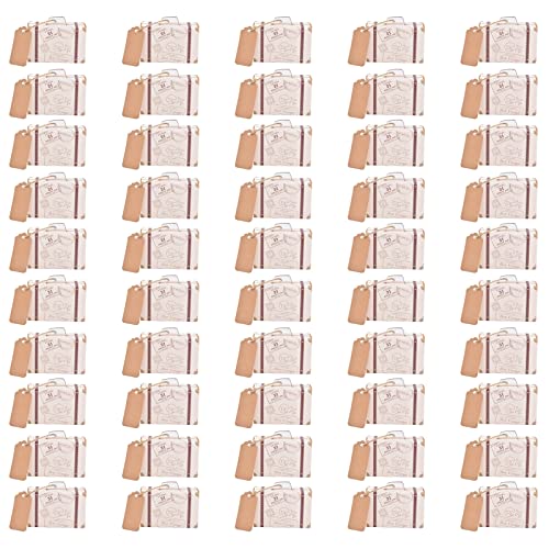 Ldafava 50 Sets Reisenmotivkoffer Form Süßigkeiten Boxen Party bevorzugt Süßkasten Vintage Kraftpapier Geschenktüte für Hochzeits Geburtstag Ldafava 50 Sets Reisenmotivkoffer Form Süßigkeiten Boxen Party bevorzugt Süßkasten Vintage Kraftpapier Geschenktüte für Hochzeits Geburtstag von Ldafava