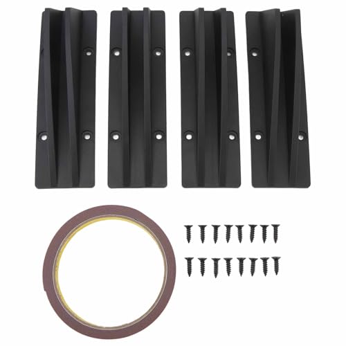 Ldafava Auto hinter dem unteren Spoiler Sporty Universal ABS Heck Stoßfänger Chassis Diffusor Lippenflügel Splitter verbessert die Leistung für 1 Serie E90 E91 A3 W117 (Schwarz) von Ldafava